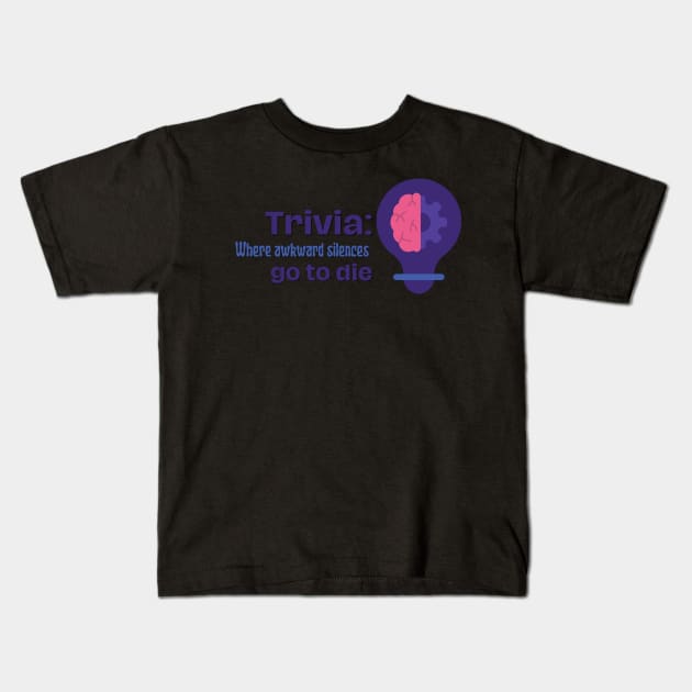 Trivia Lovers Design Kids T-Shirt by missdebi27